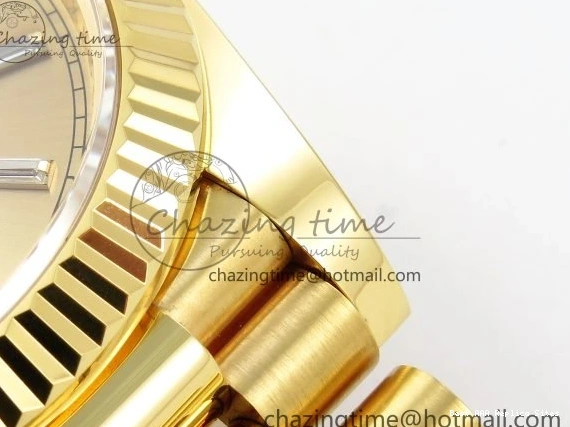 Best AAA Replica Sites Bezel ARF 228238 Crystal Diamonds Bracelet DayDate WrinkleFree 40 YG President VR 1550 on Steel 904L 0123